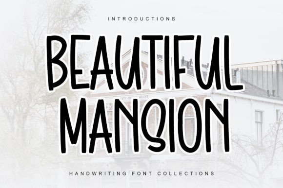 Beautiful Mansion: A cheerful display font for small business branding