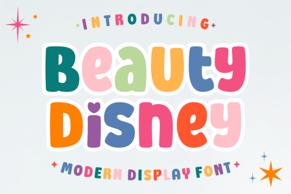 Beauty Disney Font for Handmade Products and Craft Projects