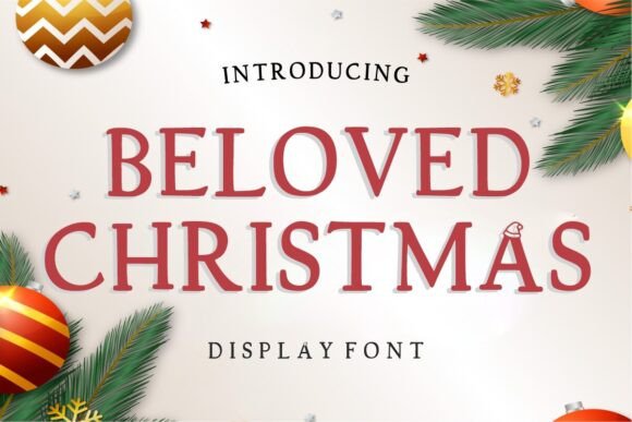 Beloved Christmas: A Nostalgic Display Font for Marketing Creatives