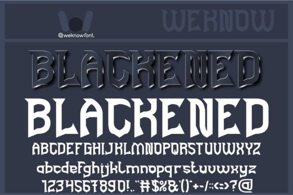 Blackened: A Premium Display Font for Bold Design