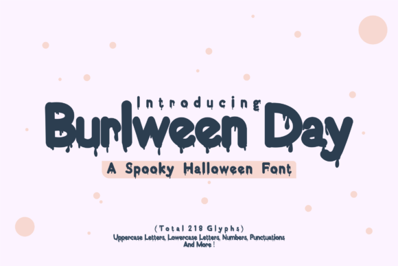 Burlween Day Display Font for Spooky Web Design Projects