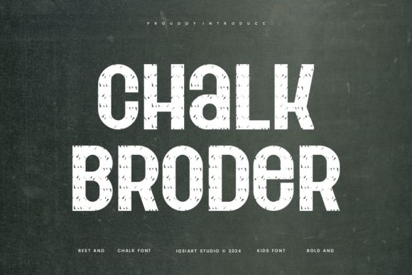 Chalk Broder Font for Editorial Layouts and Content Branding