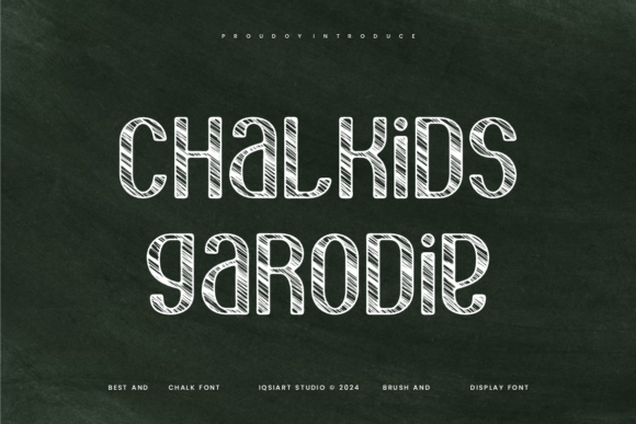 Chalkids Garodie Display Font for Playful Campaign Visuals