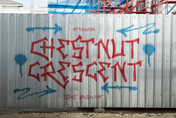 Chestnut Crescent: A Street Brush Font for Bold Brand Visuals