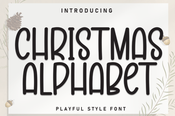 Christmas Alphabet: A Handwritten Display Font for Festive Editorial Design