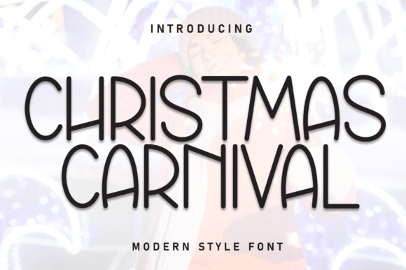Christmas Carnival Font: A Playful Display Typeface for Festive Branding