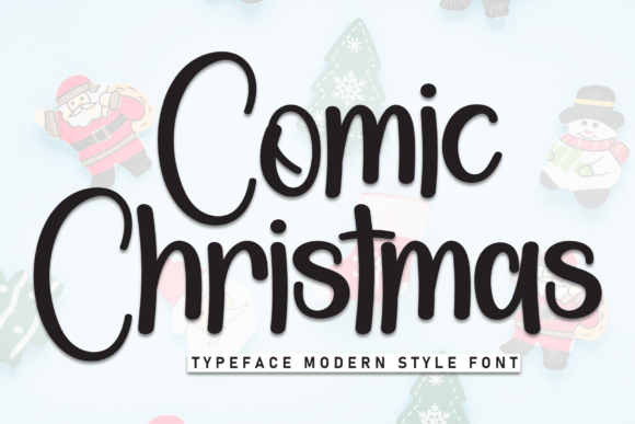 Comic Christmas Font: Bold Handwritten Display Type for Holiday Campaigns