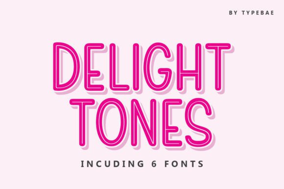 Delight Tones: A Playful Hand-Drawn Display Font for Fun Branding Projects
