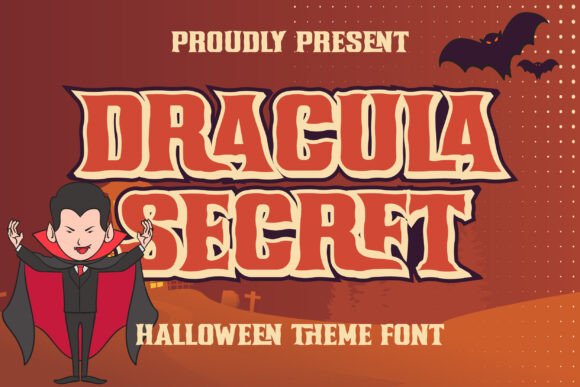 Dracula Secret: A Spooky Display Font for Bold Projects
