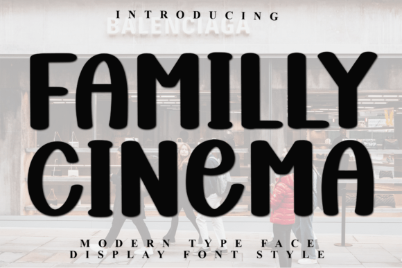 Familly Cinema: A Bold Display Font for Editorial Design