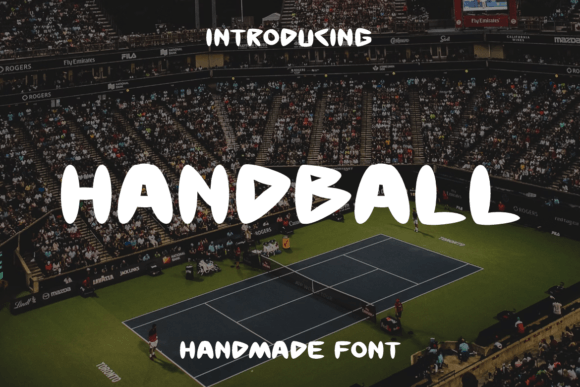 Handball Display Font for Labels, Posters, and Handmade Crafts