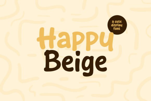 Happy Beige: A Modern Display Font for Branding and Design
