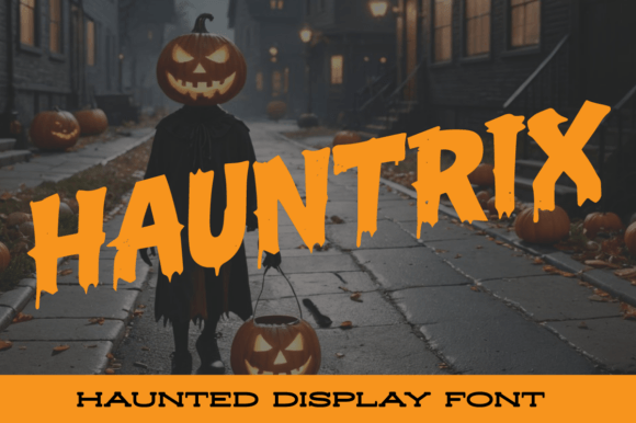 Hauntrix Display Font for Halloween Packaging and Brand Style