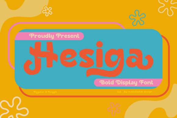 Hesiga Retro Display Font for Craft and Product Design