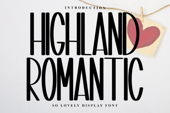 Highland Romantic: A Lovely Display Font for Branding and Logos