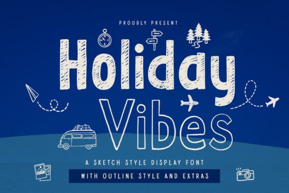 Holiday Vibes Display Font for Elegant Branding and Design