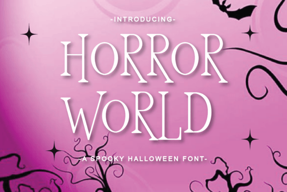 Horror World Display Typeface for Campaign Design