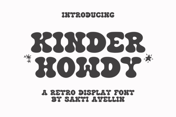 Kinder Howdy: A Retro Display Font for Authentic Web Design