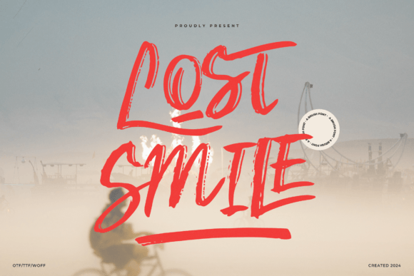 Lost Smile: A Playful Brush Font for Handmade Crafts and Product Packaging