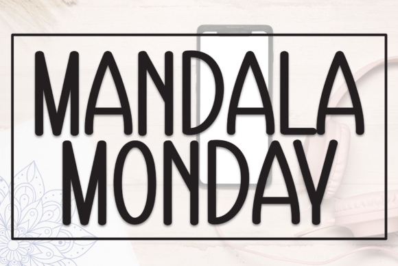 Mandala Monday: A Bold Display Font for Scroll-Stopping Campaigns