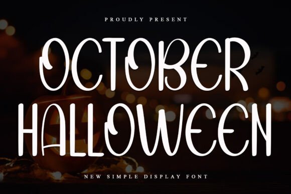 October Halloween Display Font for Handmade Products