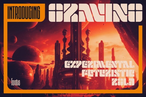 Oravino: A Futuristic Display Font for Bold Campaign Visuals