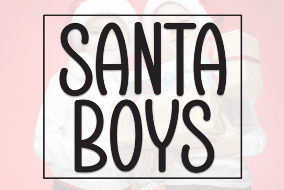 Santa Boys Font for Charming Holiday Branding and Packaging