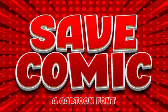 Save Comic Font: A Premium Display Font for Bold Design