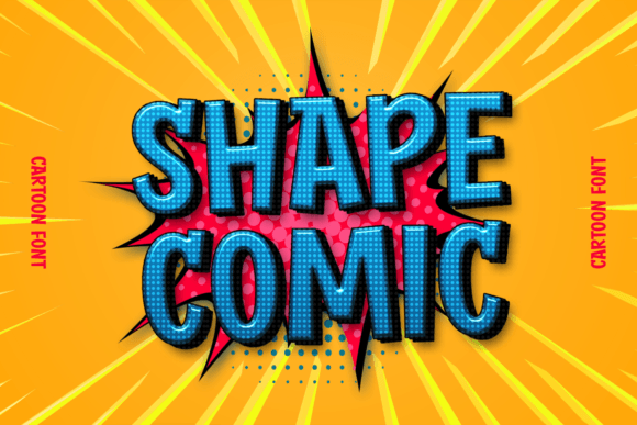 Shape Comic: Raw Street Energy for Bold Design Projects