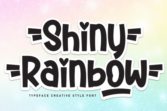 Shiny Rainbow: A Cheerful Display Font for Playful Brand Identities