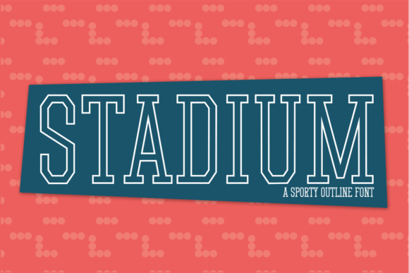 Stadium Display Font for Sporty Web Design Headlines