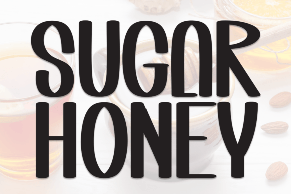 Sugar Honey Display Font for Editorial Projects and Creative Publishing