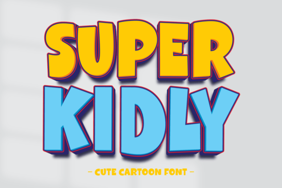 Super Kidly Display Font for Handmade Labels and Playful Products