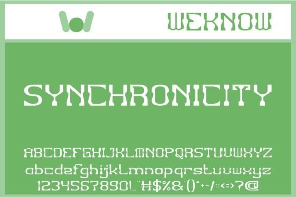 Synchronicity: A Techno Sci-Fi Display Font for Editorial Design
