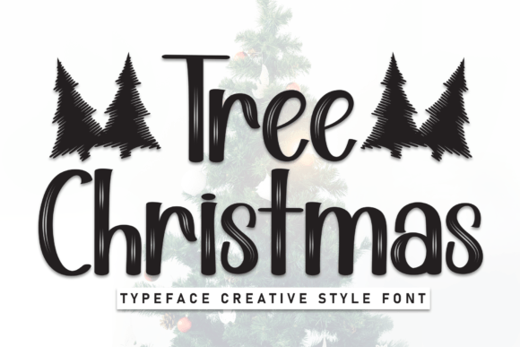 Tree Christmas Display Font for Wedding and Boutique Branding