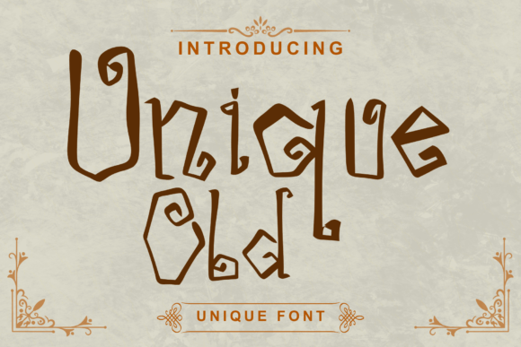 Unique Old Font for Digital Branding and Web Design Projects