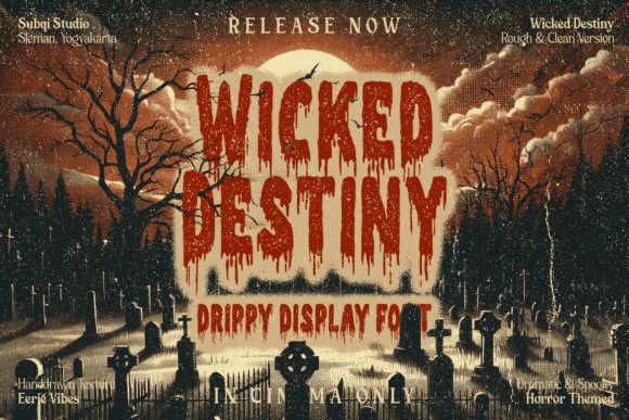 Wicked Destiny Display Font for Handmade Products