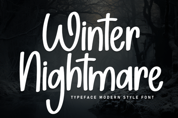 Winter Nightmare Font Review for Handmade Product Design