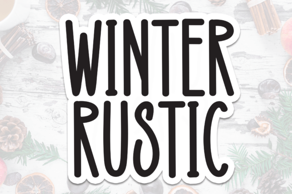 Winter Rustic: A Cozy Display Font for Editorial Design