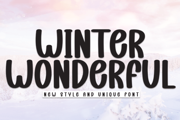 Winter Wonderful Font for Cozy Editorial Designs